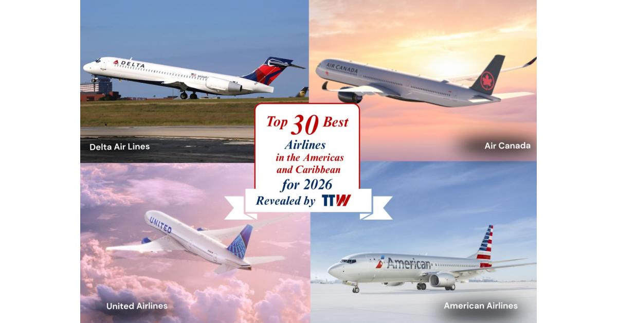 Top 30 Best Airlines in the Americas and Caribbean for 2026 Revealed by TTW