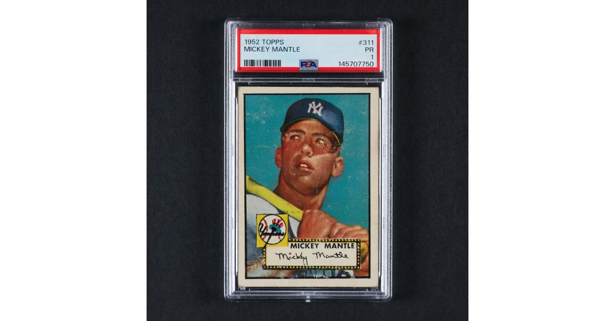 1952 Topps Mickey Mantle, Rare Stanley Cup Card, and Gretzky Rookie Lead $678,750 Miller & Miller Sports Auction