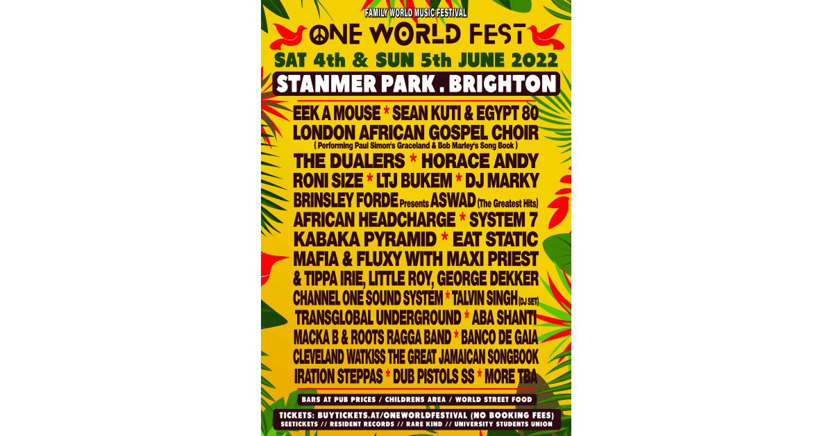 The One World Festival is a new independent festival celebrating the diverse community of Brighton
