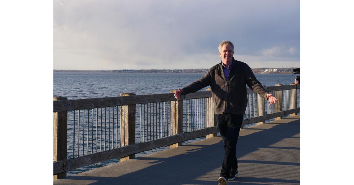 Travel Expert Rick Steves Explores Trails at the Top Northwest Corner of Home State of Washington in New Video Episode