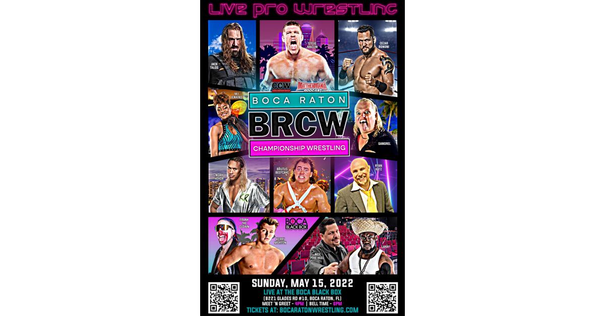 BOCA RATON CHAMPIONSHIP WRESTLING’S Premier Event Features Stacked Lineup of AEW, IMPACT and FORMER WWE & NXT SUPERSTARS