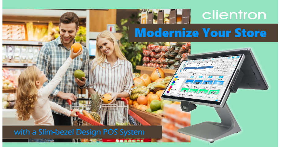 Modernize the Store with a Slim-bezel Design POS System