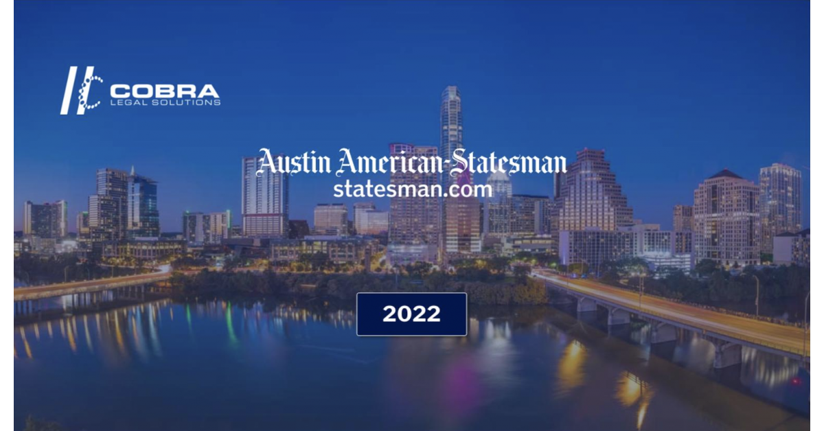 Austin AmericanStatesman Names Cobra Legal Solutions a Winner of the