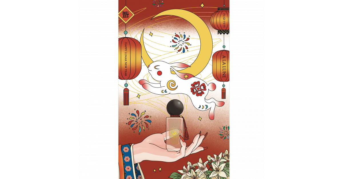 lunar new year postcard A La Lune will dispatch 1000 postcards from China to