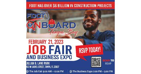 Register Today For FDOT, OnBoard Tampa Bay Job Fair And Business Expo