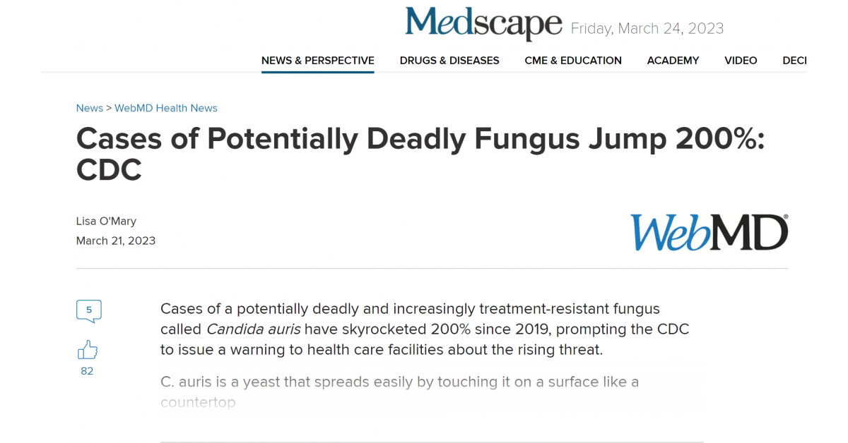 APT™ FORMULATION PROVEN TO COMBAT MULTI-DRUG RESISTANT CANDIDA AURIS ...