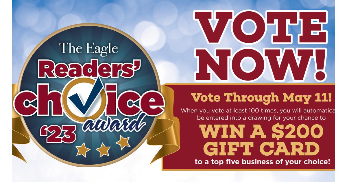 Schulte Roofing Nominated for The Eagle Readers' Choice Award 2023