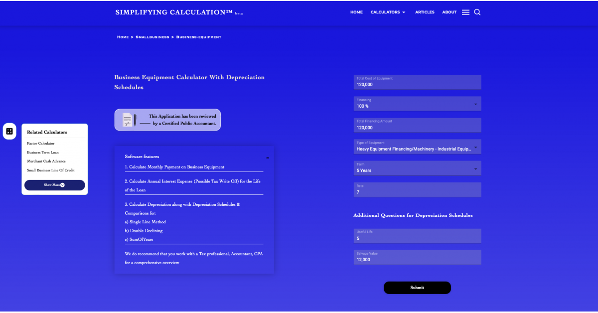 simplifying-calculation-launches-new-business-equipment-loan-calculator