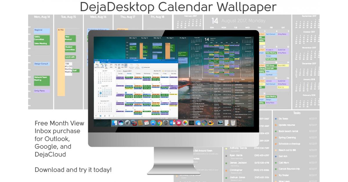 How to put Google Calendar on your macOS Wallpaper