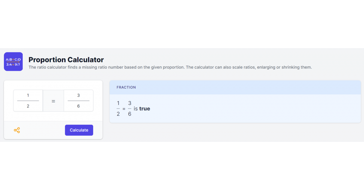 Calculator.io Introduces Proportion Calculator for Accurate Ratio ...