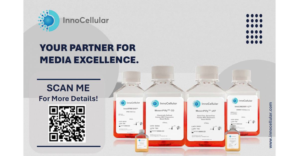 InnoCellular Empowers Next-Generation Cell Therapy With Customizable ...