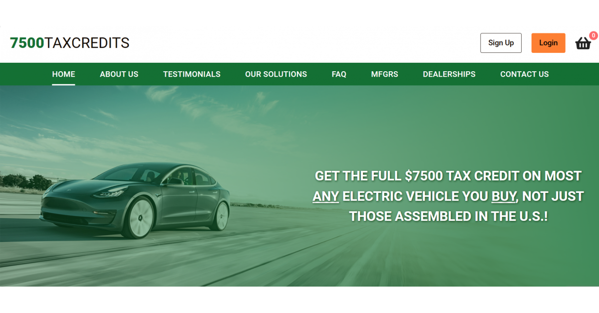 How To Make Any Electric Vehicle (EV) Purchase Tax Deductible, And Get 7500 EV Tax Credit