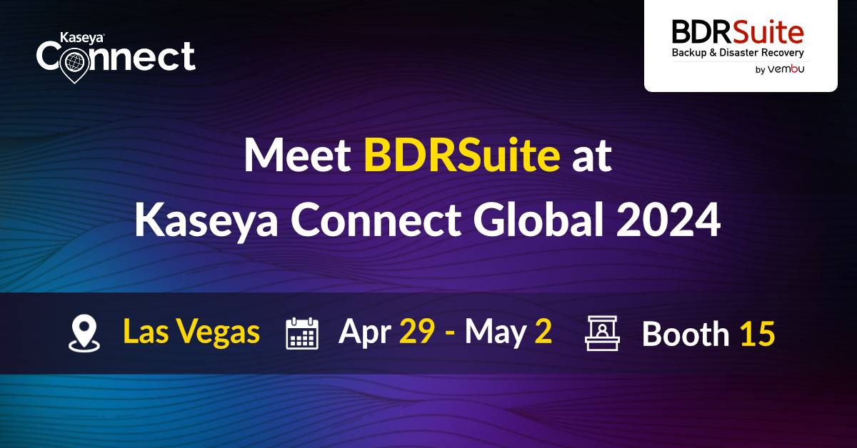 BDRSuite to Showcase its CostEffective Backup Solutions at Booth 15 in