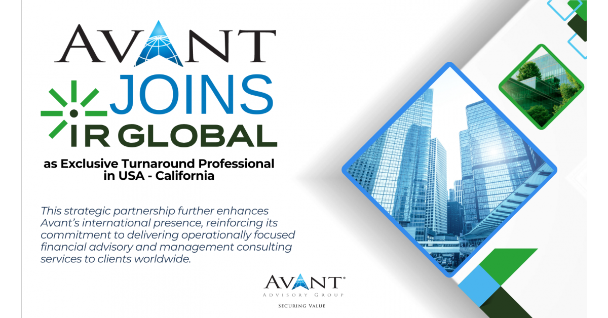 Davidson Appointed as Avant Advisory's Turnaround Expert in California