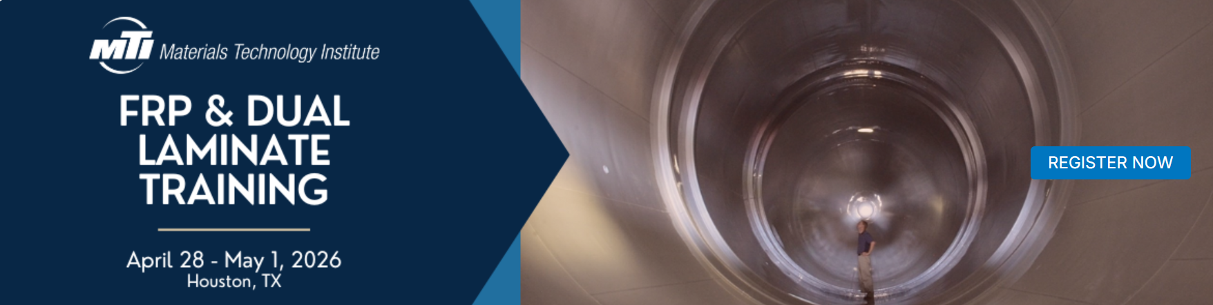 FRP & Dual Laminate Training to Be Held in Houston, April 28–May 1