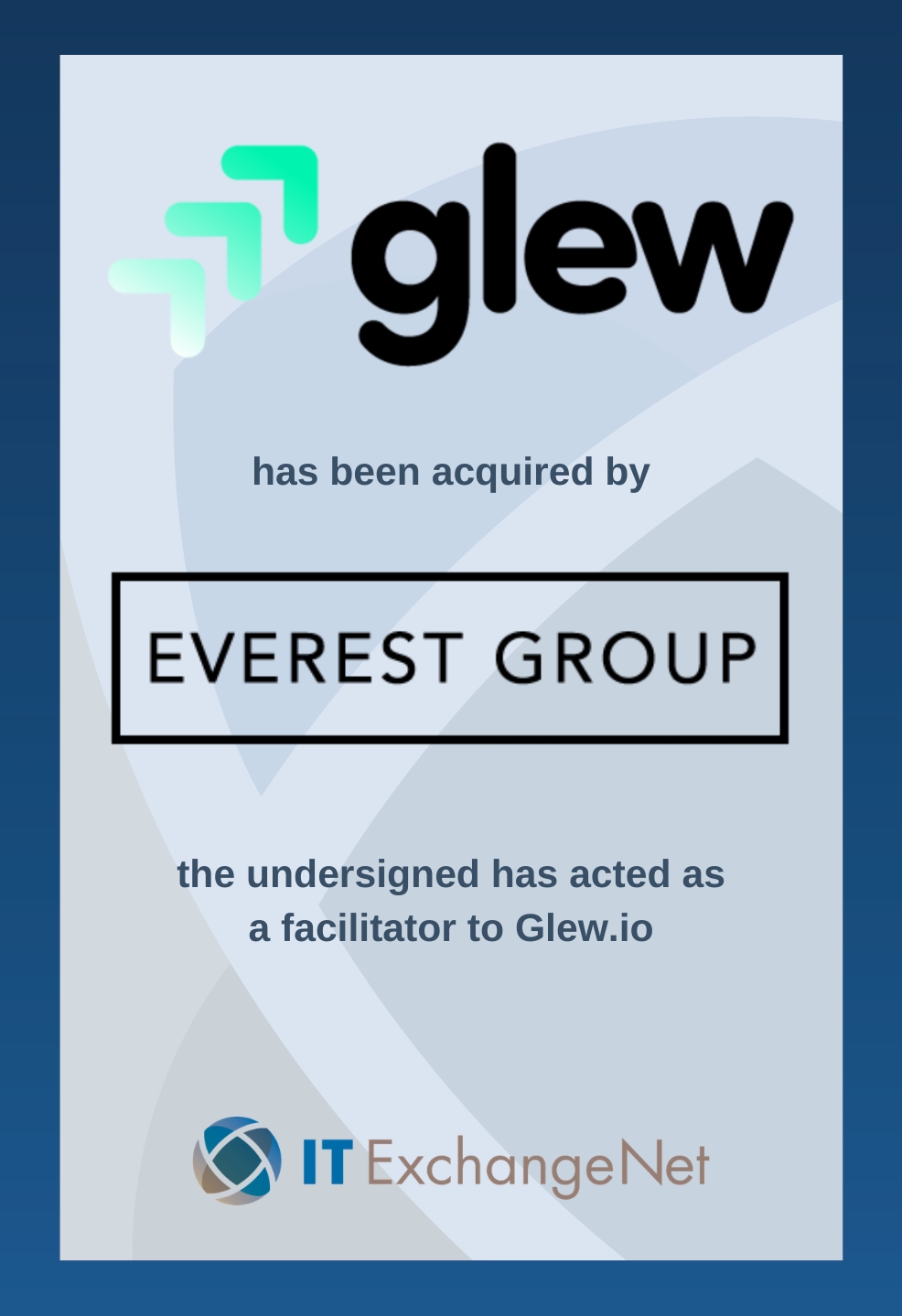 Everest Group Acquires Commerce Data and AI Platform Glew.io, an IT ExchangeNet Transaction