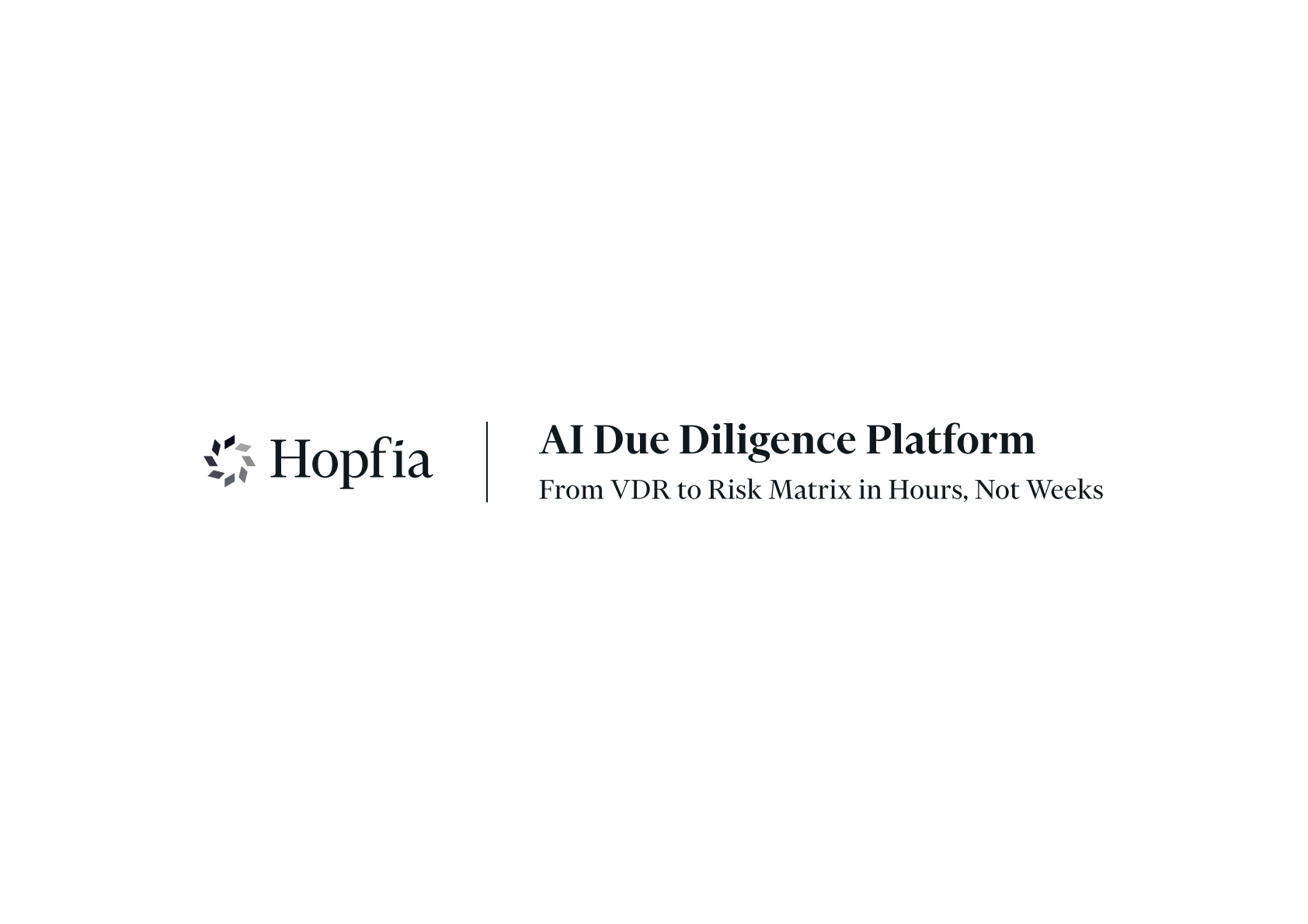 Hopfia Launches Autonomous AI Agent Platform to Revolutionize Private Market Due Diligence