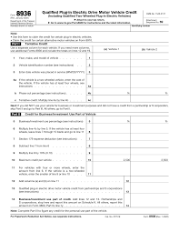 IRS Form 8936: Tax Credit for Qualified Plug-In Electric Drive 