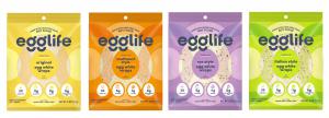 A photo of egglife egg white wraps in all 4 flavors