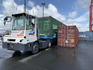 Autonomous Tractor in Container Yard Operations