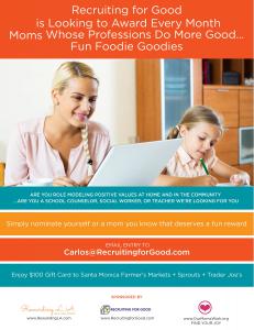 Want to Have Fun for Good? Participate Today ...Mom Nominate Yourself or a Mom Who is an Unsung Hero to Receive a Fun Foodie Goodie