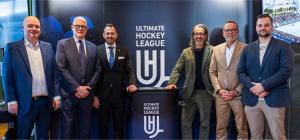 Kim Pedersen / IIHF Sport Director Viesturs Koziols / IIHF Council Member Raeto Raffainer / IIHF Council Member Markus Valier / ProOxy Founder & CEO Andreas Goebel / ProOxy Co-Founder / CCO Florian Mayer / Sport Manager 3x3  Photocredit: Ultimate Hockey//