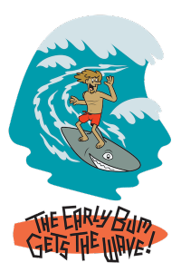 Wave Catcher T-shirt design by Earl Banes for Art Surf