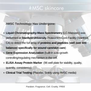 hMSC skincare Science
