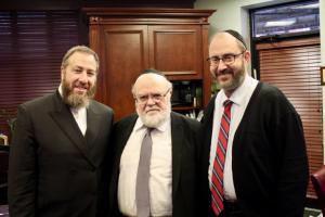 Ezra Friedlander, Dr. Joshua Weinstein, State Senator Felder