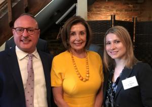 Marty Irby, Speaker Nancy Pelosi, and Holly Gann in July