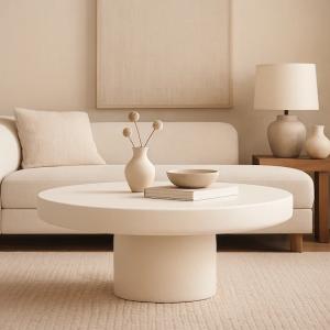 Durable concrete coffee tables adding elegance to contemporary interiors