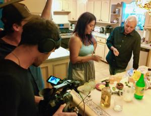 Artist, Celeste De Luna shares her Grapefuit Pie recipe with Chef Adán Medrano in the film,"Truly Texas Mexican."