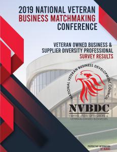 NVBDC 2019 National Veteran Business Conference survey results show the majority consensus was "the best ever"