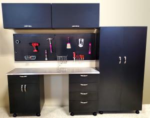 New Viper Tool Storage Complete Garage System delivered flat-pack and assembled easily with Lockdowel hidden fasteners.