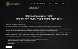 Unifimoney calculator screen shot