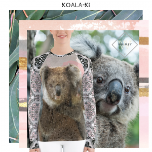 koala australia swim rashguard