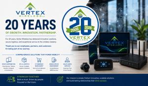 Vertex Wireless marks 20 years with $400M revenue milestone