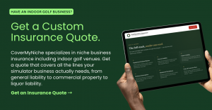 Yardstick Golf, CoverMyNiche launch insurance for golf simulator businesses