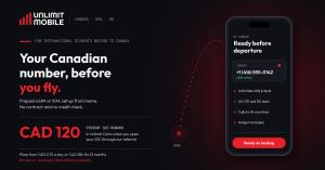 Unlimit Mobile lets international students set up a Canadian phone number before departure