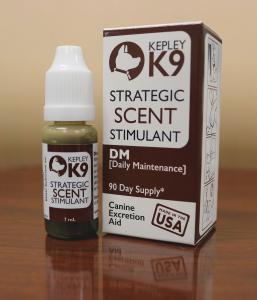 Kepley K9 Strategic Scent Stimulant: 3-month supply in easy-to-use dropper bottle available at Amazon for $11.99.