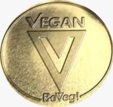 Gold Standard. Global Vegan Symbol by BeVeg. The logo for plant-based-vegan food safety and sustainability. Represents sanitary products and conditions uncontaminated by animals.