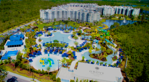 The Grove Resort & Water Park, el cual  esta a menos de 10 kilómetros de Walt Disney World en Orlando, es ideal para inversores buscando crecer su patrimonio
