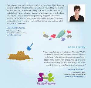 Back cover of Mac & Madi's Vacation: About Identical Twins Exciting Trip to the Shore!