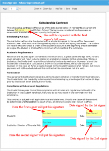 DocuSign tabs