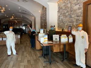 Stay Well booklets displayed at restaurant for distribution to their patrons