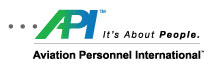 Aviation Personnel International logo - tagline it's about people
