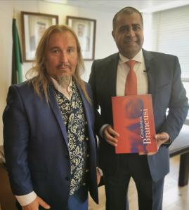 Thierry Rayer And Adam Al Mulla  Ambassador Permanent Delegate of State of Kuweit to Unesco