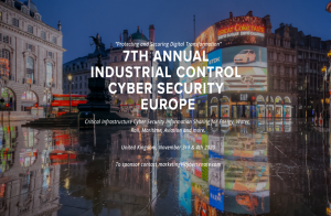 Industrial Control Cybersecurity Cyber Senate Europe Virtual Online Conference November 3/4 2020