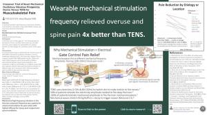 Image of poster showing Oscillice® vs. TENS Comparative Study