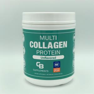 Flacon certifié NSF avec poudre de protéine de collagène